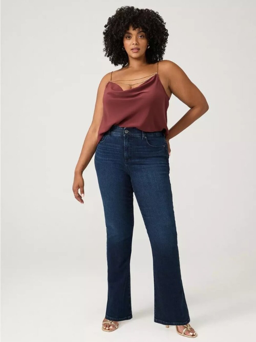Torrid Bombshell Straight High Rise Jeans 18 Short New Moon Dark Wash